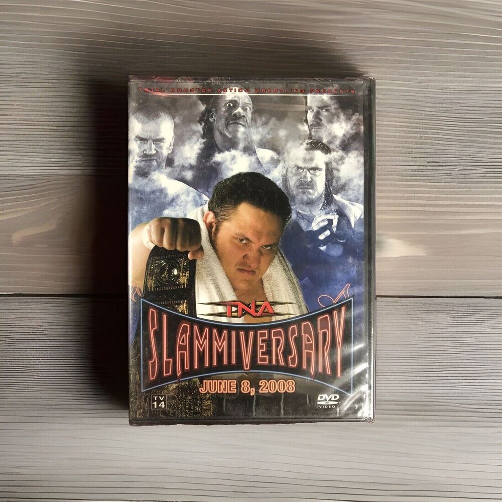 TNA Slammiversary 2008 DVD Samoa Joe Kurt Angle AJ Styles Impact Wrestling New